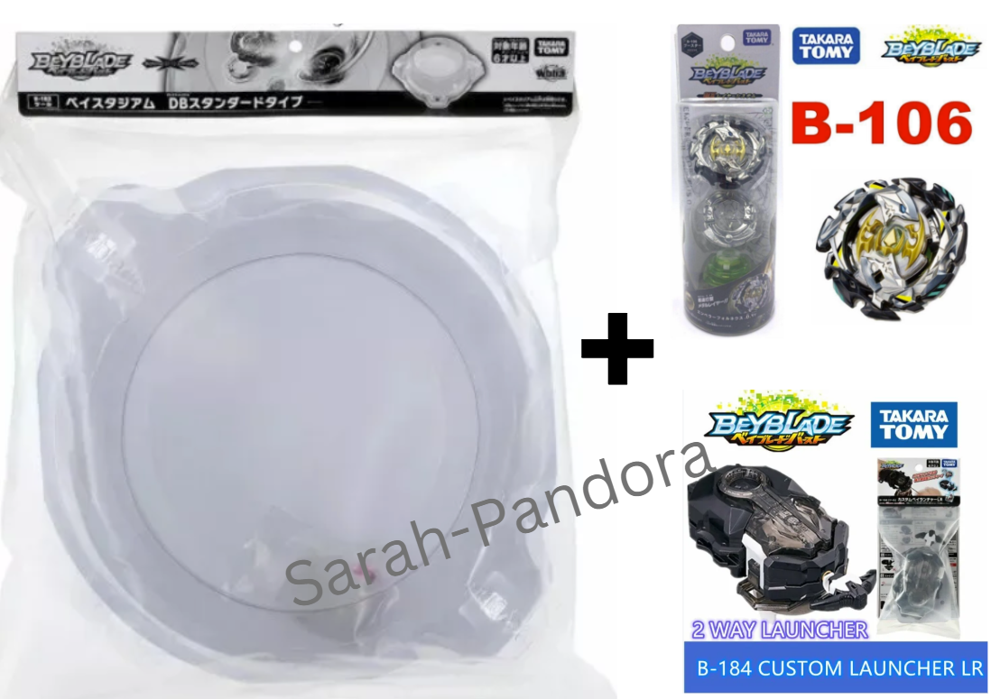 Takara Tomy Beyblade Stadium Combo Launcher Burst  DB X  B-183 B-00 B-88 B-109