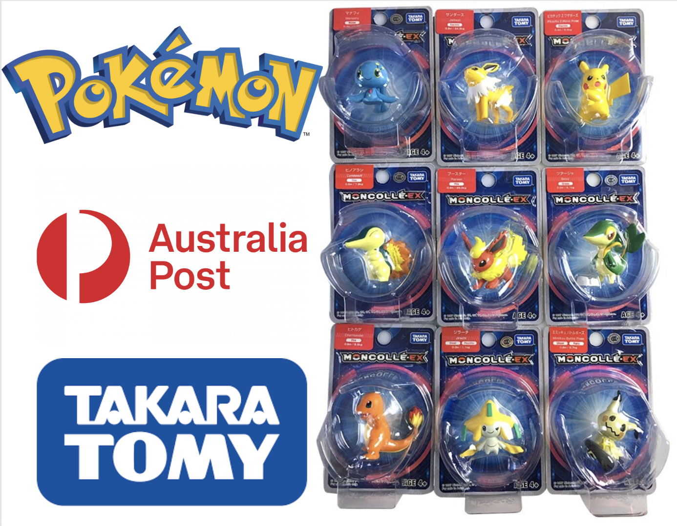 Pokemon action figures Takara Tomy Moncolle EX MS MC Toy gift model game cards