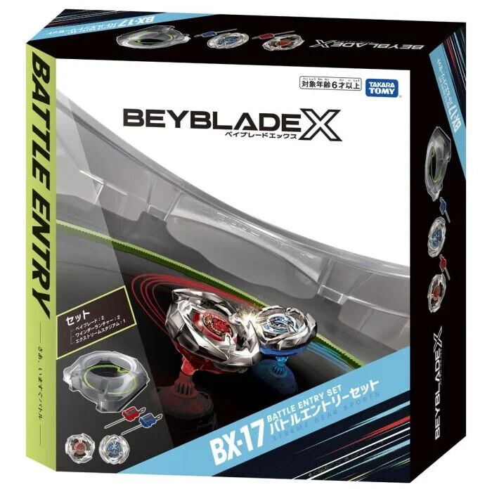 Takara Tomy Beyblade X Set BX-17 Battle Entry Set bx17 booster stadium  NEW AU