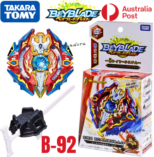 Takara Tomy Beyblade Burst B-92 Starter Burstsieg Xcalibur.1LR with Launcher New