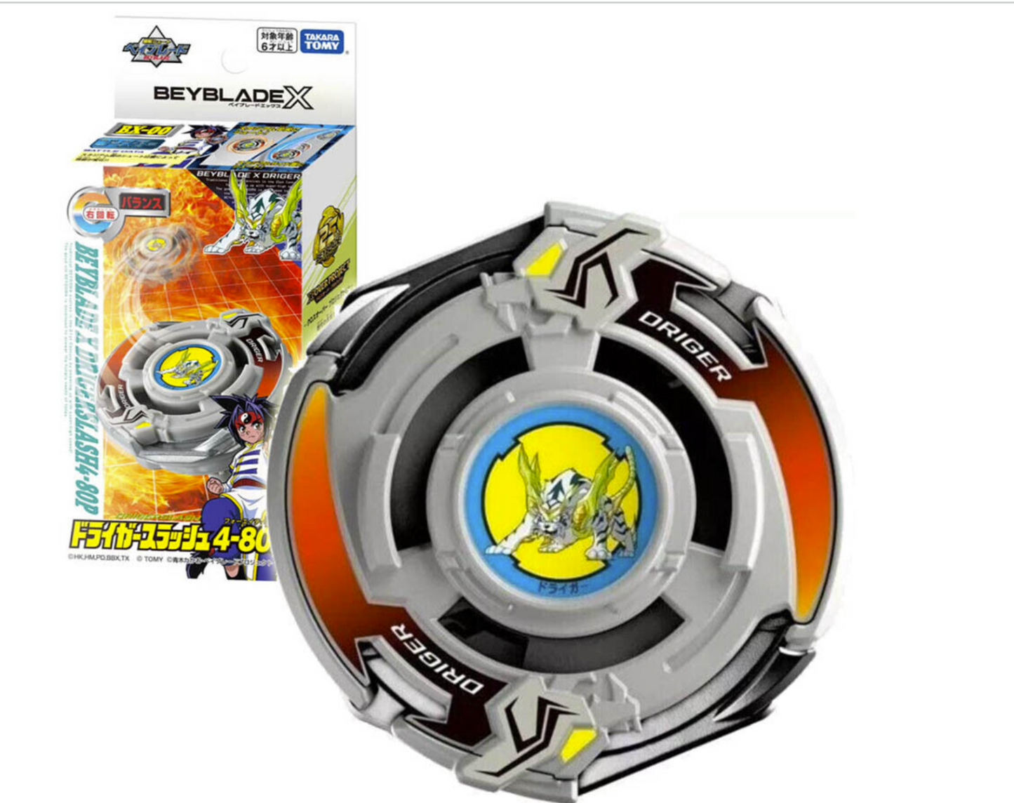 Tomy Takara B-00 Driger Slash 4-80P Beyblade X Burst Booster BXG04 bxg04