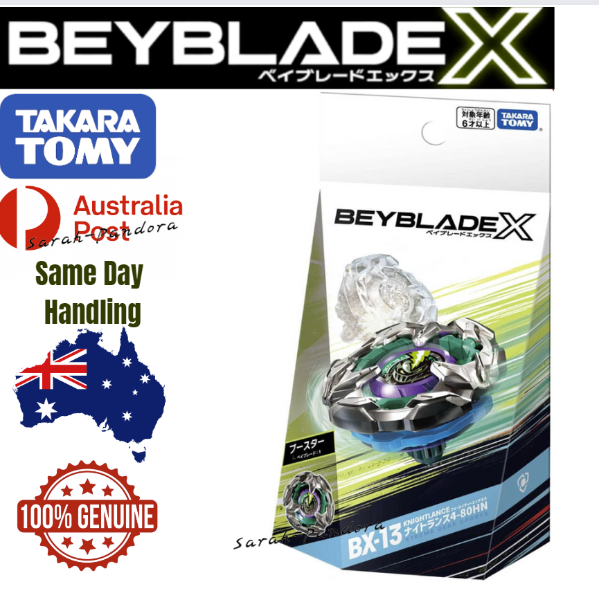 Original Takara Tomy Beyblade X Booster BX-13 Knight Lance 4-80HN NEW bx13 Au