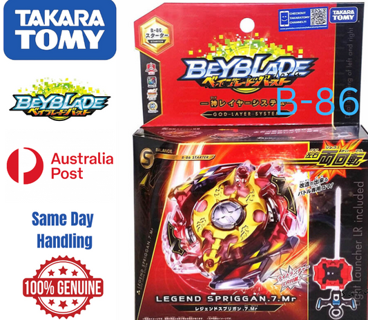 Tomy Takara Legend Spriggan.7.M Booster Beyblade Launcher B-86 Official b86 NEW