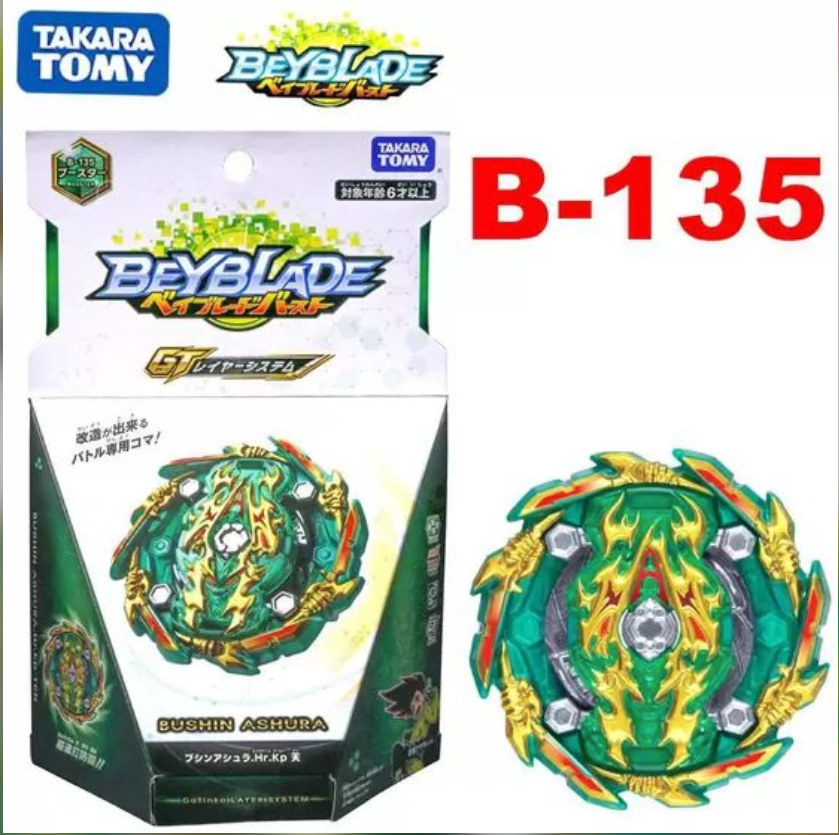 Takara Tomy Beyblade GT B-135 Booster Bushin Ashura Hr Kp Ten B135 Burst DB X !!