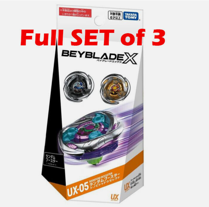 Takara Tomy Beyblade X UX-05 Random Booster Shinobi Shadow FULL SET ux05 NEW Au