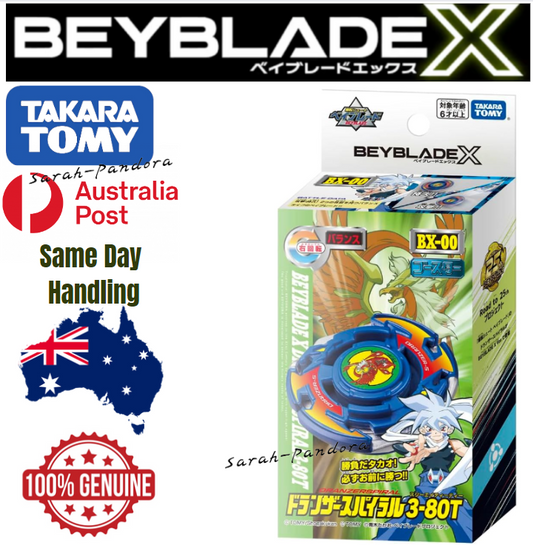 Takara Tomy BEYBLADE X BX-00 Booster Dranzer Spiral 3-80T New BX00 BX 00