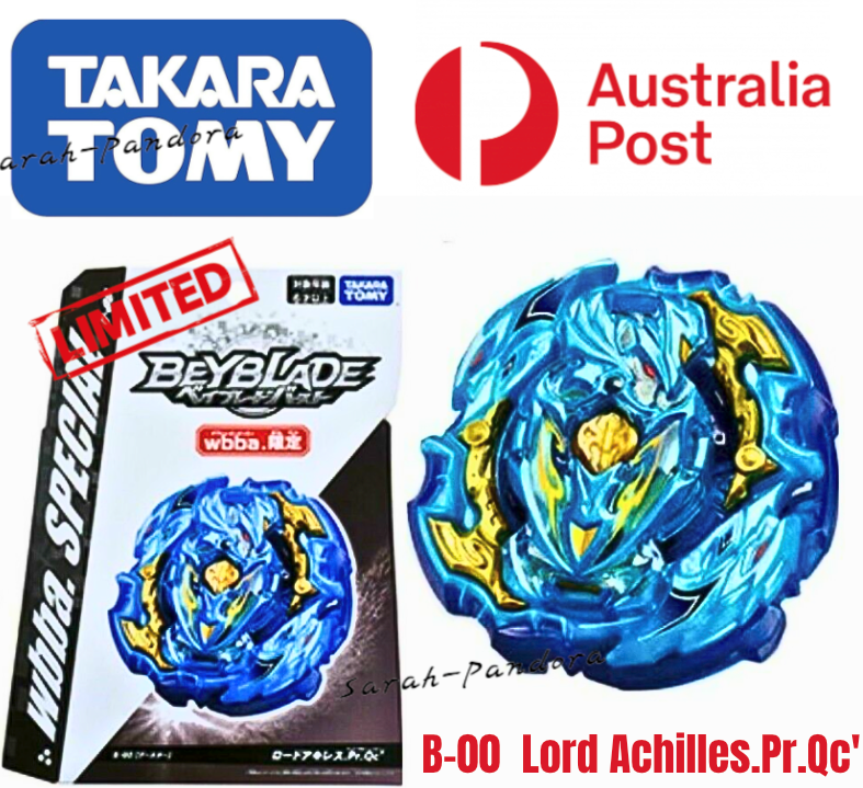 Takara Tomy Beyblade Burst Wbba B-00 Booster Lord Achilles.Pr.Qc' Brand New AU