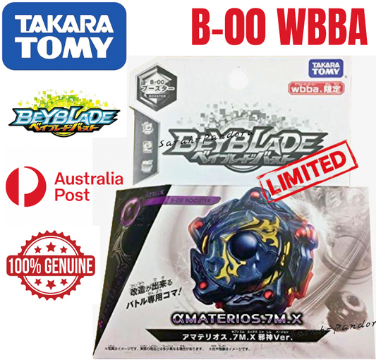 Takara Tomy Beyblade B-00 aMATERIOS.7M.X Evil God Vr WBBA Limited b00 New Au