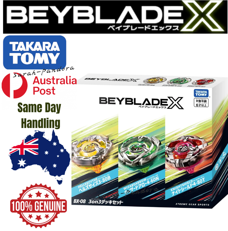 BEYBLADE X BX-08 3on3 Deck Set Takara Tomy 3 on 3 BeybladeX BX08 BX 08 2023