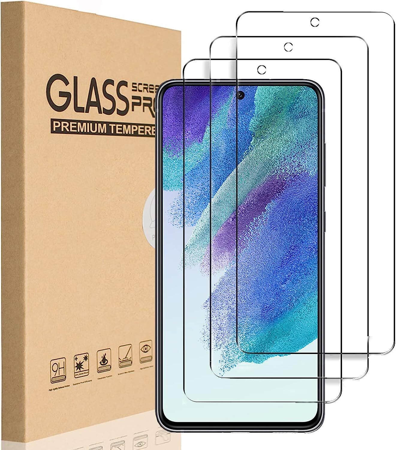 2X Samsung Galaxy Tempered Glass Screen Protector A22 A32 A42 A52 A72 S20 21 FE