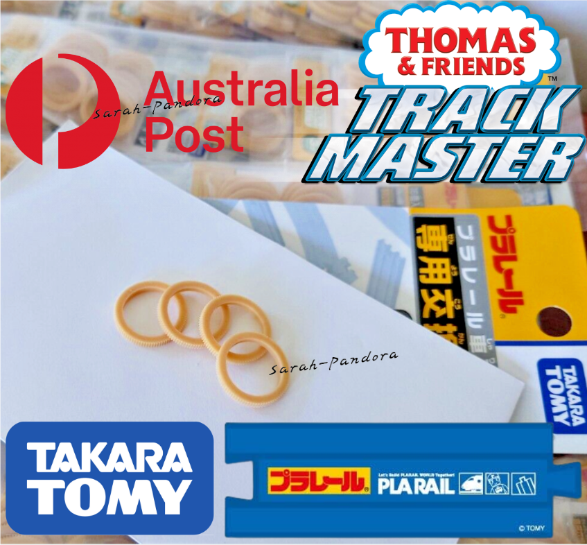 4 Tomy Trackmaster Thomas train PLARAIL rubber traction tyre tire Takara AU NEW