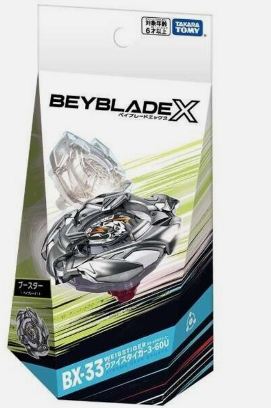 TAKARA TOMY Beyblade X BX-33 Booster Weiss Tiger 3-60U bx33 New Au