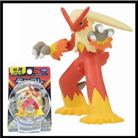 MS-38 Blaziken Pokemon action figures Takara Tomy Moncolle cards MC EX