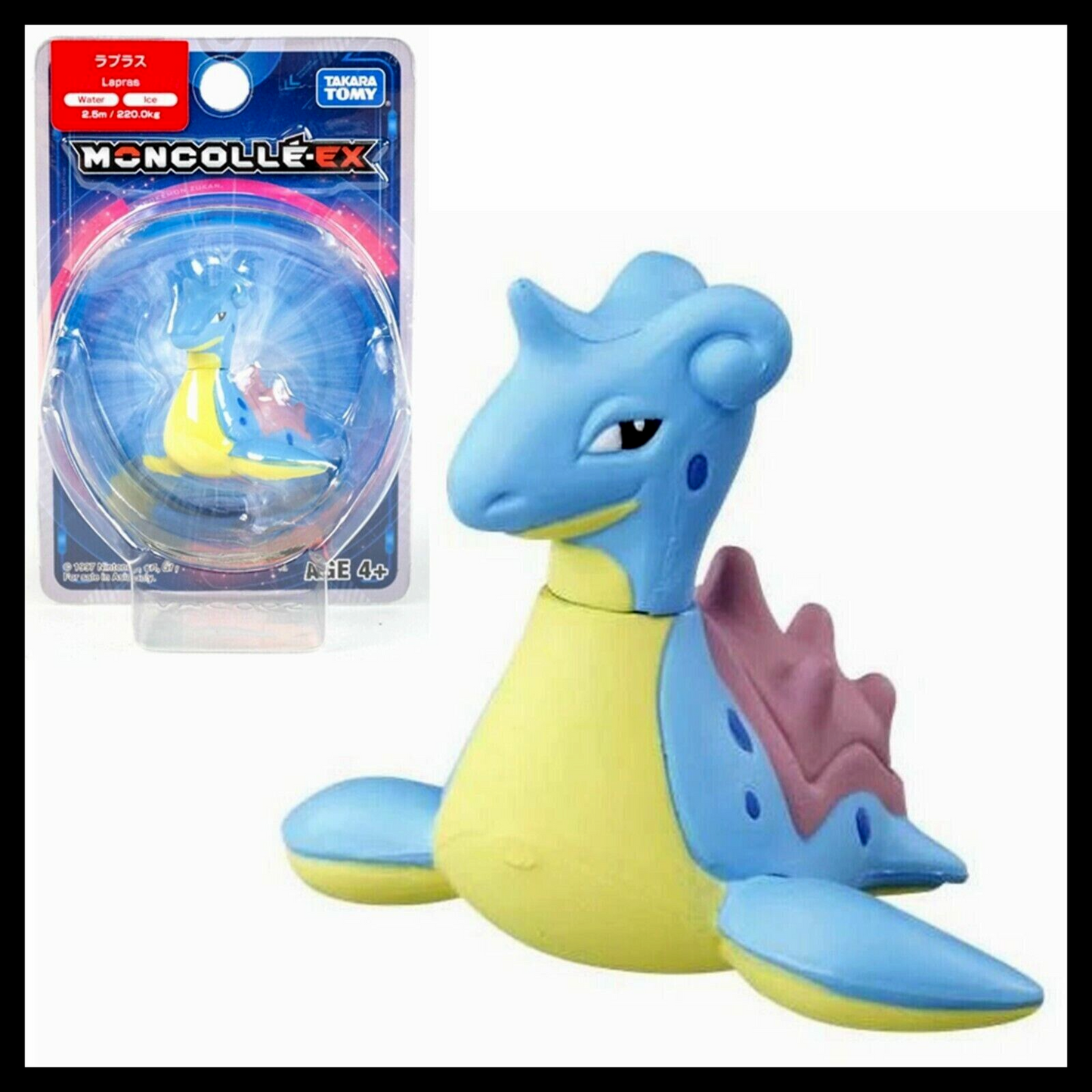 Lapras Takara Tomy Pokemon Action Figure MC  EX-65 Pocket Monster Moncolle Cards