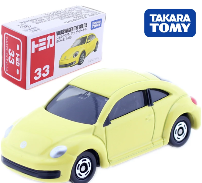 Tomica Takara Tomy #33 Volkswagen The Beetle TEMPLATE Diecast Metal Model Car