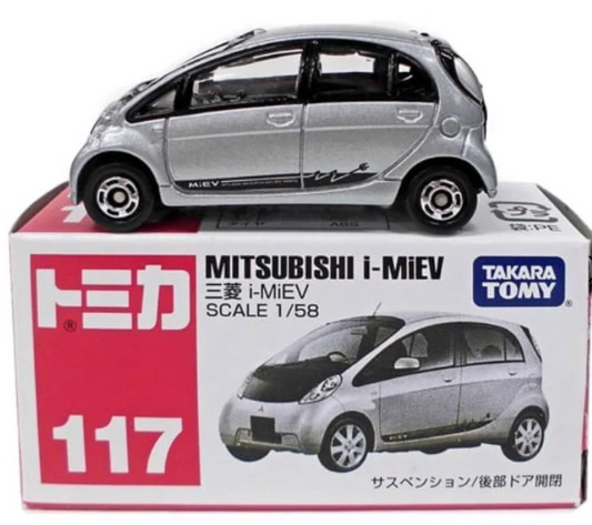 Tomica No.117 Mitsubishi i-MiEV blister Miniature Car Takara Diecast Metal Toy