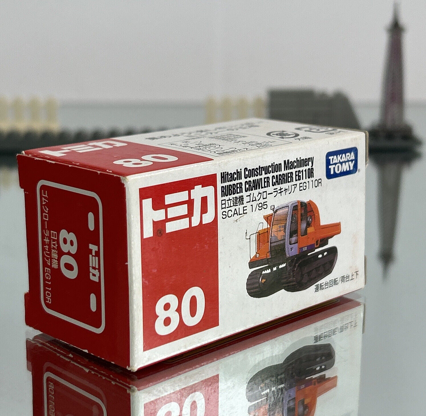 Tomy buy Tomica Hitachi Construction Machinery Crawler Carrier EG110R