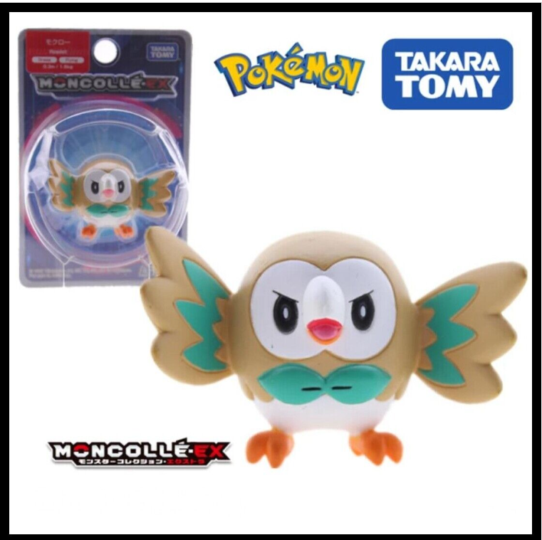 EX-11 Rowlet Asia Pokemon action figures Takara Tomy Moncolle cards MC EX