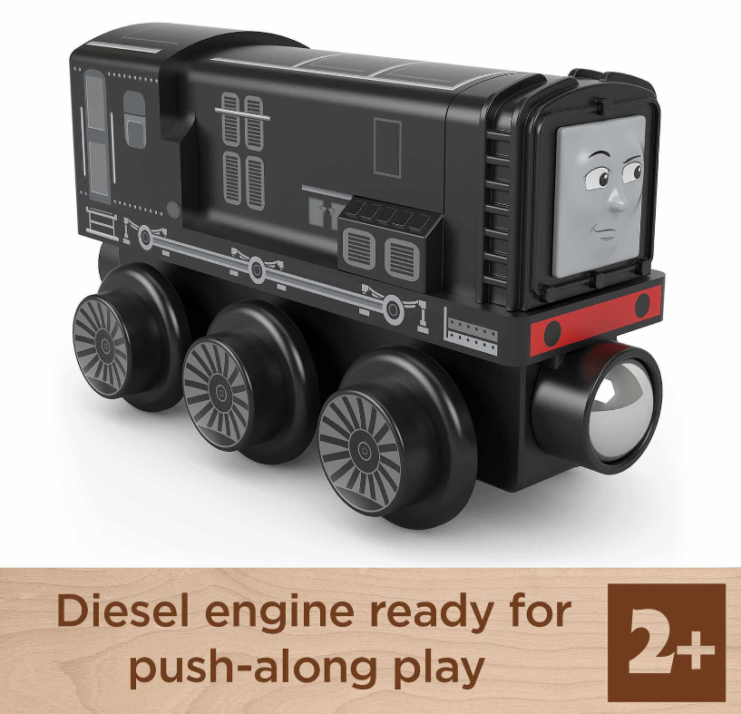 Thomas & Friends Wooden Railway Diesel Engine Train and Fisher Price Car Wood