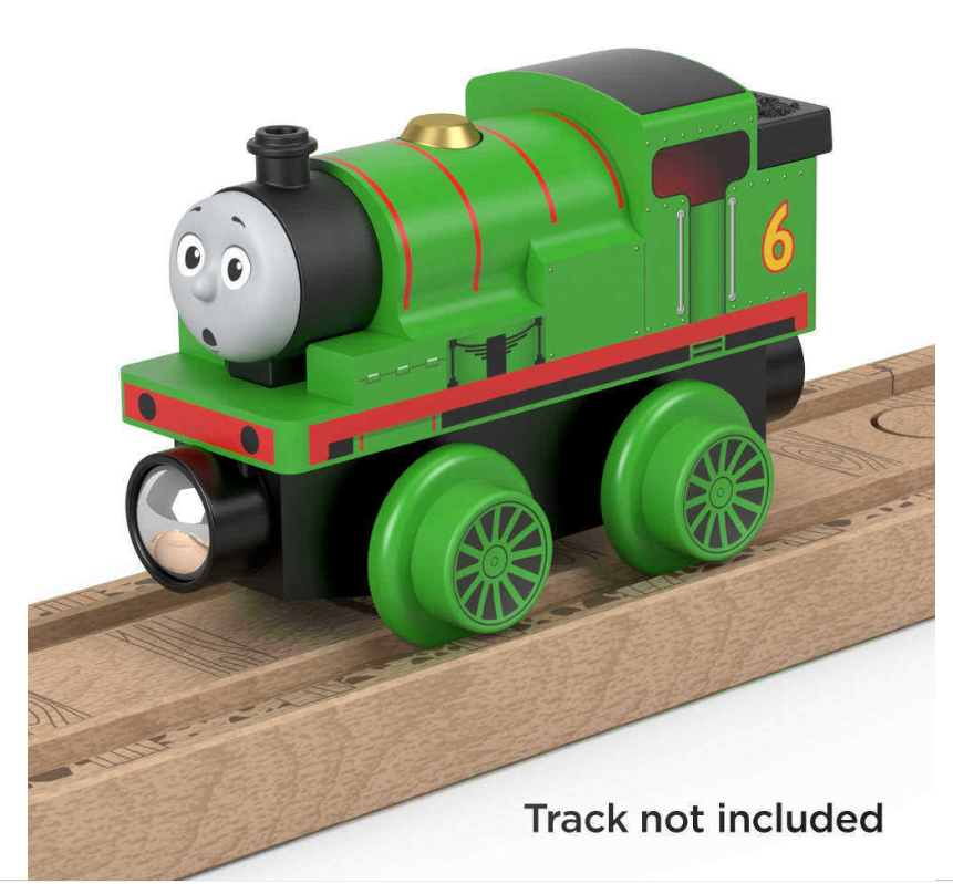 Thomas & Friends Wooden Railway Percy Engine Fisher Price Train New and MATHBJ86