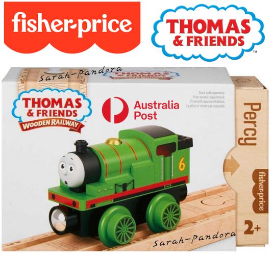 Thomas & Friends Wooden Railway Percy Engine Fisher Price Train New and MATHBJ86