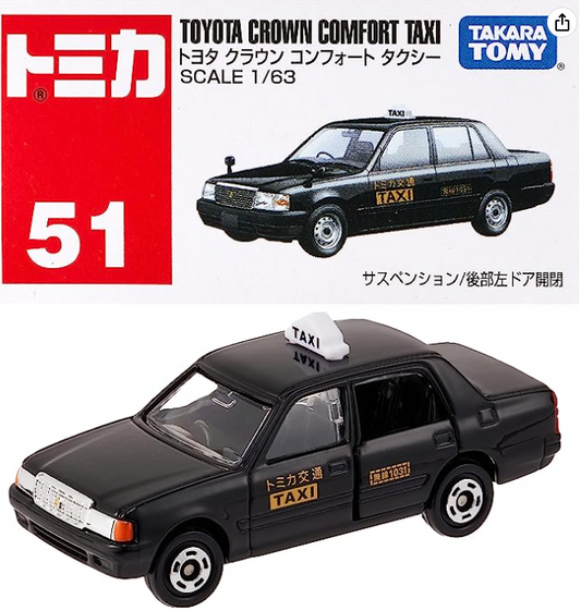 TAKARA TOMY TOMICA 51 TOYOTA CROWN COMFORT TAXI DIECAST CAR MODEL 746881