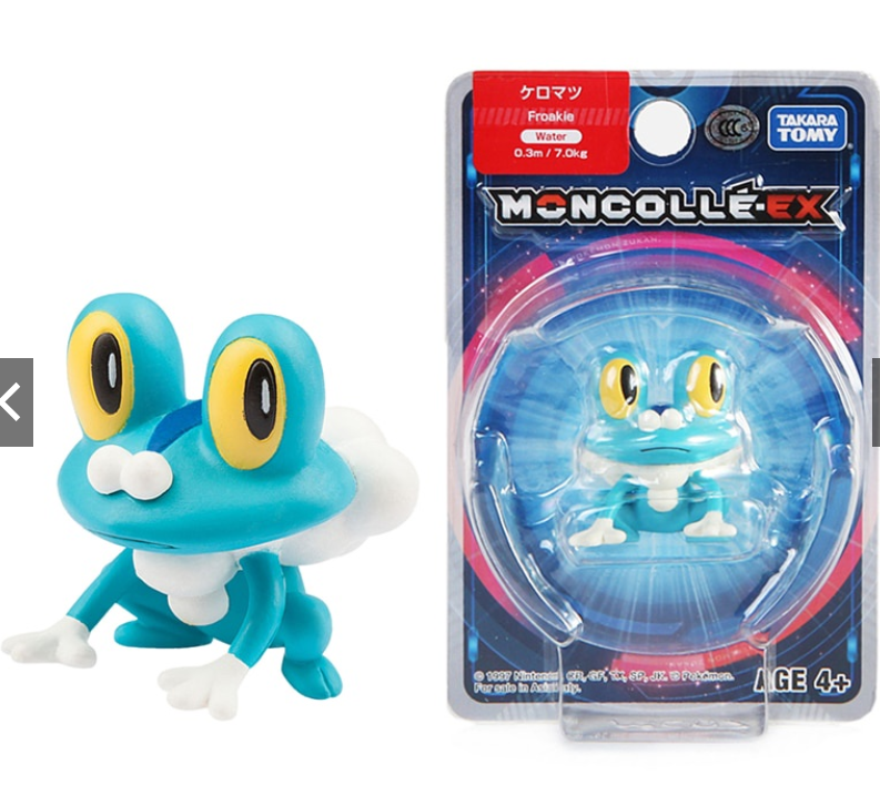 EX-09 Froakie Asia Pokemon action figures Takara Tomy Moncolle cards MC EX