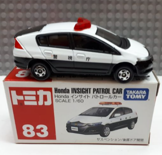 TOMICA 83 HONDA INSIGHT PATROL CAR 1/60 TOMY DIECAST CAR POLICE 2011 NEW (B)