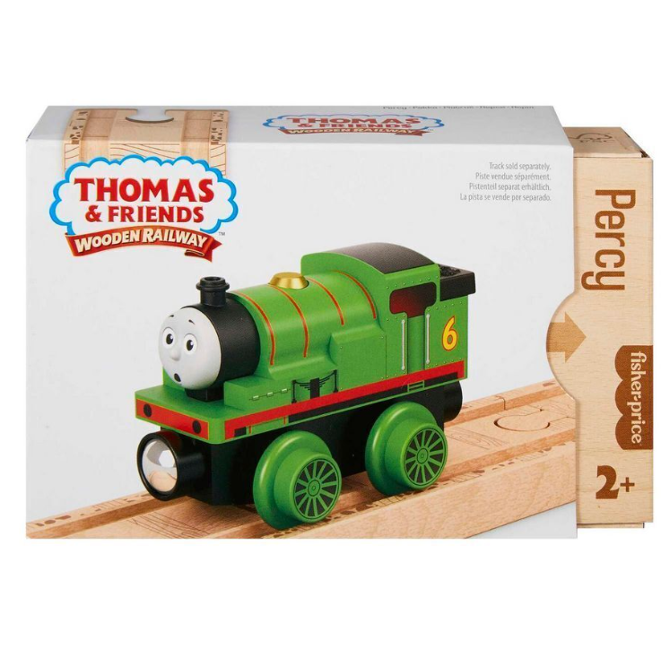 Thomas & Friends Wooden Railway Percy Engine Fisher Price Train New and MATHBJ86