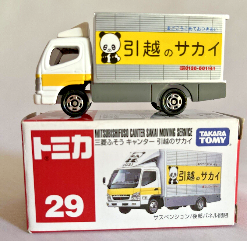 Tomica Takara Tomy #29 Mitsubishfuso canter Sakai Moving Diecast Metal Model Car