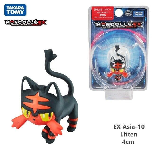 Moncolle FG Pokemon MC EX Figure - 10 Litten  (Asia VER.)  doll cards toy New AU