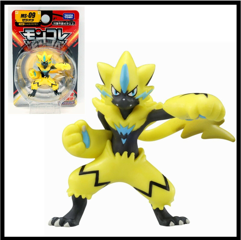 MS-09 Zeraora Pokemon action figures Takara Tomy Moncolle cards MC EX