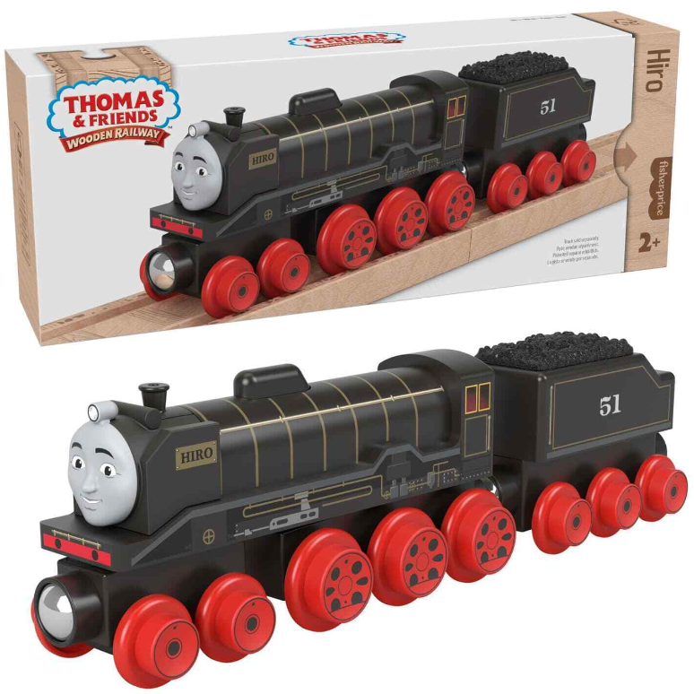 Thomas & Friends Wooden Railway Hiro Train Engine Coal Car Mahbk11 Fisher Price