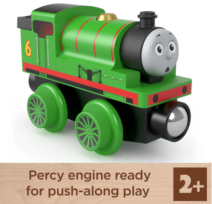 Thomas & Friends Wooden Railway Percy Engine Fisher Price Train New and MATHBJ86