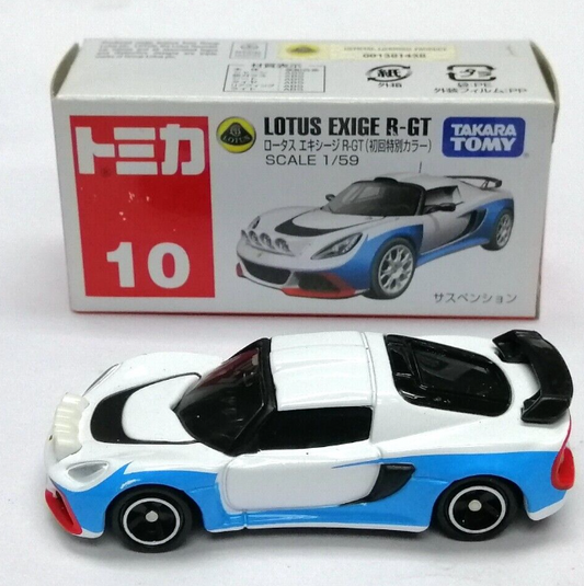 Tomica Takara Tomy #10 Lotus Exige R-GT Diecast Metal Model Car 1/122